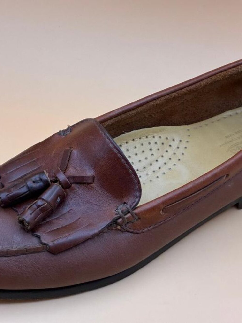 G.H. Bass & Co Weejuns Kiltie Tassel Loafer Women's 8.5M Jackie Brown Leather - Picture 4 of 11